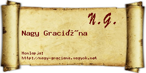 Nagy Graciána névjegykártya