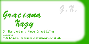 graciana nagy business card